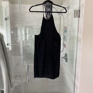 Lulu’s shift style, open back dress